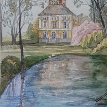 A Country House in Belgium. Watercolor Painting project by Sue Fischer - 03.13.2021