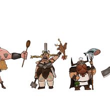 My project in Illustrated Characters Factory course:  Vikingos Cocineros. Un proyecto de Diseño de personajes de Shirel Lebovich - 13.03.2021