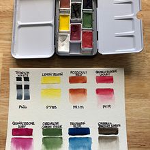 My project in Elaboration of Artisanal Watercolors course. Pintura em aquarela projeto de Elaine Hill - 13.03.2021