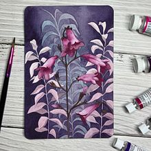 My project in Negative Watercolor Painting for Botanical Illustration course. Watercolor Painting project by Tania Miller - 03.13.2021