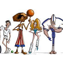 Mi Proyecto del curso: Deportistas ochenteros Ein Projekt aus dem Bereich Zeichnung von Francisco Romero - 14.03.2021