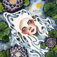 Water Spirit. Traditional illustration project by Maureen Fletcher - 10.14.2020