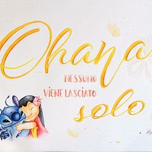 Ohana - caligrafia con pinceles.  project by Liliana Medici - 03.14.2021