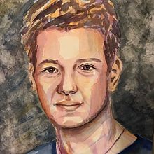 My project in Artistic Portrait with Watercolors course. Watercolor Painting project by Kamilla Krysinska-Przygocka - 03.14.2021