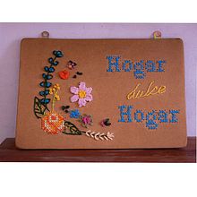 Hogar dulce hogar y Petunia. Embroider, Arts, Crafts, Fine Arts, and Textile Design project by Karen Lorca Abba - 03.20.2022