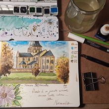 Normandia. Watercolor Painting project by Genny Mancin - 03.19.2021