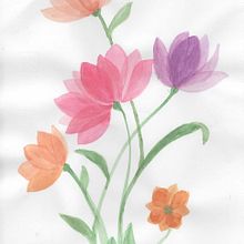 Flowers. Un progetto di Pittura ad acquerello di valeria_vallino - 15.12.2020