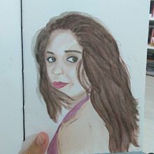 autoretrato em aquarela. Self-Portrait Photograph project by Barbara Dias - 03.15.2021