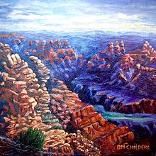 Grand Canyon. Acr, and lic Painting project by silversong - 03.15.2021