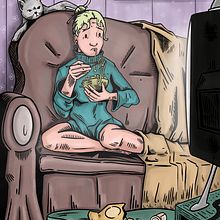 Loneliness. Een project van Ontwerp van personages, Stripboek,  Concept art, Digitale tekening, Digitale illustratie,  Digitaal schilderij,  Tekening y Traditionele illustratie van Alper Çoban - 21.12.2020
