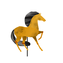 Horses. Traditional illustration project by Isabel Sofia Fanciulli - 03.15.2021