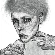 004_DOTWORK_(SELFPORTRAIT). Un progetto di Disegno artistico, Disegno, Illustrazione tradizionale e Illustrazione con inchiostro di Bogdana Menger-Molodovskaya - 15.03.2021