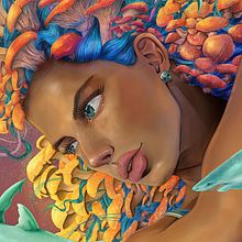 Mi Proyecto del curso: Retratos digitales de fantasía con Photoshop. Un proyecto de Dibujo de Retrato, Dibujo digital e Ilustración tradicional de Julian Manrique - 15.03.2021