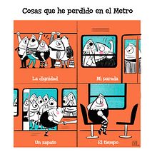 Mi proyecto final: Cosas que perdi en el Metro. Children's Illustration project by Cynthia Barrera - 03.15.2021