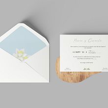 Diseño de invitación y papelería de boda. Colección Azahar.. Design project by Isabel Serrano Camino - 03.15.2021