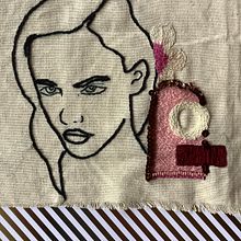 Mi Proyecto del curso: Retrato lineal bordado. Embroidery project by María De Los Ángeles Martínez avendaño - 03.15.2021