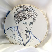 Mi Proyecto del curso: Creación de retratos bordados. Embroider project by Frida Zamudio - 03.15.2021
