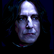Retratos de gente increible. Profe Snape. Traditional illustration, Digital Illustration, Painting, and Digital Painting project by Sergio Gil - 03.16.2021