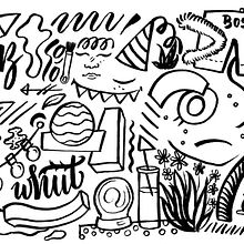 Doodles with a brushpen. Un proyecto de Dibujo, H y lettering de Emma Niemans - 16.03.2021