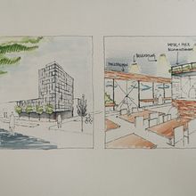 Einführung zur freihändigen Architekturzeichnung. Un proyecto de Ilustración arquitectónica de Aleksandra Brcina - 16.03.2021