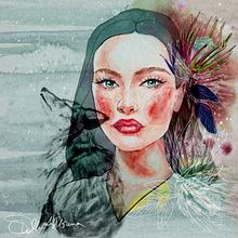 Mon projet du cours : Portrait illustré à l’aquarelle. Un proyecto de Pintura a la acuarela, Dibujo de Retrato, Dibujo digital y Dibujo realista de Florence Salvati - 16.03.2021