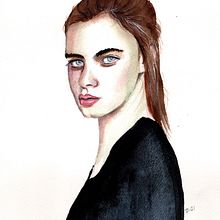 My project in Watercolor Portrait from a Photo course. Un proyecto de Pintura a la acuarela de Thomas Björnberg - 21.04.2021