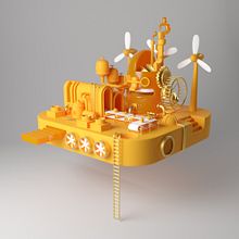 Fábrica de Ideas. 3D, Traditional illustration, Character Design, 3D Character Design, 3D Modeling, and 3D Design project by Enrique Escalona - 03.16.2021
