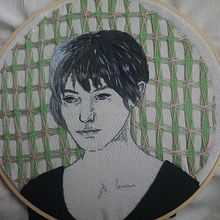 My project in Creation of Embroidered Portraits course. Un projet de Dessin , et Broderie de Eman Natsheh - 16.03.2021