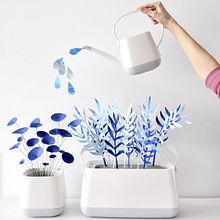 Blue paper plants. Un progetto di Papercraft di Ioana Golzke - 06.03.2018