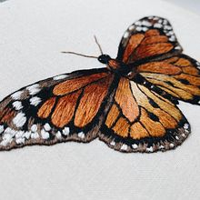 My butterfly - Técnicas de bordado realista. Embroider project by Diana Redrovan - 03.16.2021