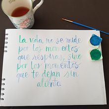 Una frase para pensar. Un progetto di Calligrafia e Pittura ad acquerello di Susana Triana A - 16.03.2021