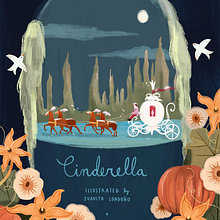 Cinderella Book Cover. Children's Illustration, and Digital Illustration project by Juanita Londoño Gaviria - 09.17.2019