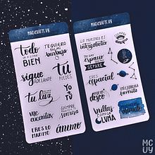 Stickers Galácticos. Un progetto di Creatività, Design, Graphic design e Lettering di Patricia Larumbe - 16.03.2021