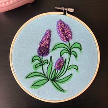 Lavender.. Bordado projeto de Fernanda Osorio - 17.03.2021