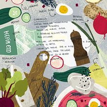 SOPA DE REMOLACHA. Graphic Design, and Traditional illustration project by Anna Girona - 03.17.2021