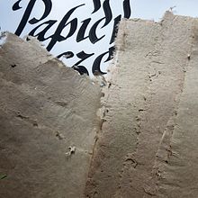 My project in Artisanal Paper Elaboration course. Arts, and Crafts project by Joanna Zakrzewska - 03.17.2021