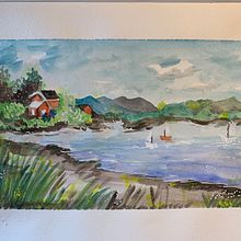 My project in Watercolor. Croatia. Watercolor Painting project by Cristina - 03.17.2021