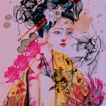My project in Illustrated Portrait in Watercolor course. Fine Arts project by Geraldine Vincent - 03.17.2021