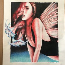 My project in Chiaroscuro Creative Portrait with Pencils course. Design de personagens, Teoria da cor, Desenho e Ilustração tradicional projeto de Rose Fante - 01.03.2021