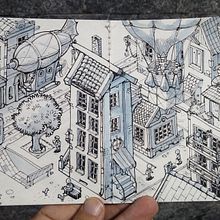 Meu projeto do curso: A arte de desenhar: transforme seus rabiscos em arte. Projekt z dziedziny Ilustracja w i dawnicza użytkownika Aurélio Rauber - 18.03.2021