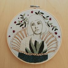 Mi Proyecto del curso: Estampación y bordado de retratos realistas. Arts, and Crafts project by Cecilia González Fernández - 03.18.2021