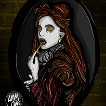 Mirror. Een project van  Beeldende kunst, Digitale illustratie y Digitale tekening van Angela Langlais Gómez - 11.12.2020