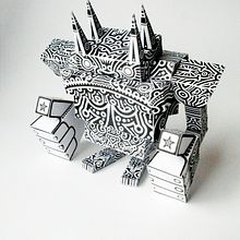 Giant Robot (Papertoy). Un proyecto de Diseño gráfico e Ilustración tradicional de Matacho Descorp - 01.01.2008