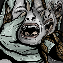 Scary. Een project van Traditionele illustratie,  Beeldende kunst, Digitale illustratie y Digitale tekening van Angela Langlais Gómez - 11.01.2021