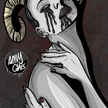 Diable. Fine Arts, Digital Drawing, Traditional illustration, and Digital Illustration project by Angela Langlais Gómez - 01.01.2021