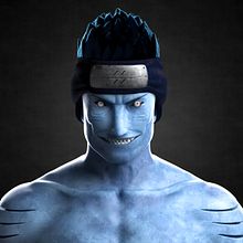 Kisame Hoshigaki (干柿鬼鮫). Un proyecto de 3D, Animación 3D, Diseño de personajes 3D, Modelado 3D y Rigging de Maite Gómez García - 18.03.2021