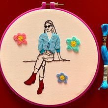 My project in Figurative Fashion Embroidery with Needle Felting course. Projekt z dziedziny  Haft użytkownika Felicia - 12.03.2021