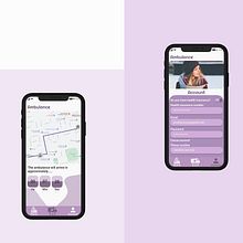 Ambulance. App Design, and UX / UI project by Carlos Ayala - 03.18.2021