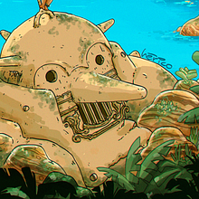 Queria Descer ao Mar. Ilustração tradicional projeto de Hérico De Almeida - 22.01.2021