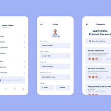 Profile & Comunity examples. Un proyecto de UX / UI de Jénnifer González - 03.02.2021